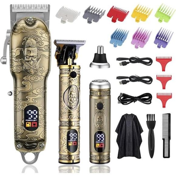 Hair Clippers for Man T-Blade NoseHair Trimmer Set,Professional Cordless Clipper - Picture 7 of 7